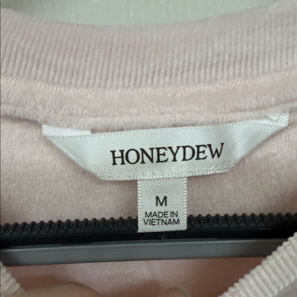 Honeydew “Homebody” Velour Top & Jogger SET in Ballet Pink Plaid: Medium - Picture 4 of 7